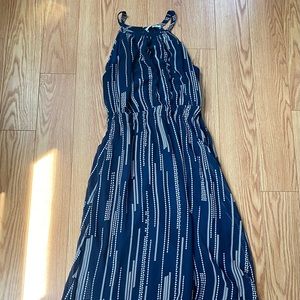 Long dress, worn once! Sheer overlay, solid under piece.size medium.